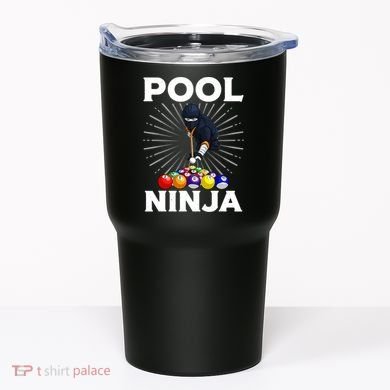 Cool Billiards Art For Pool Player Ninja Billiard Tumbler