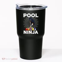 Cool Billiards Art For Pool Player Ninja Billiard Tumbler thumb 0