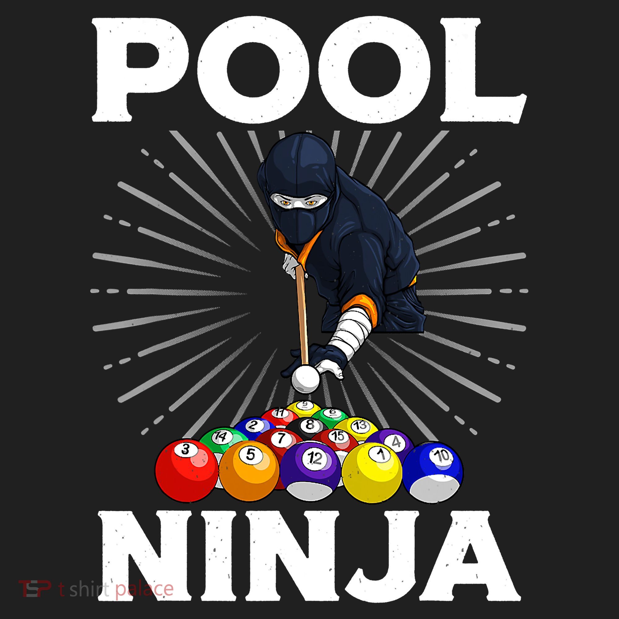 Cool Billiards Art For Pool Player Ninja Billiard Tumbler