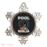 Cool Billiards Art For Pool Player Ninja Billiard Ornament thumb 0