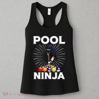 Cool Billiards Art For Pool Player Ninja Billiard Women's Tank Top thumb 3