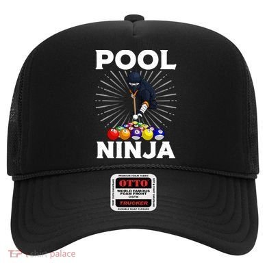 Cool Billiards Art For Pool Player Ninja Billiard Hat