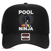 Cool Billiards Art For Pool Player Ninja Billiard Hat thumb 0