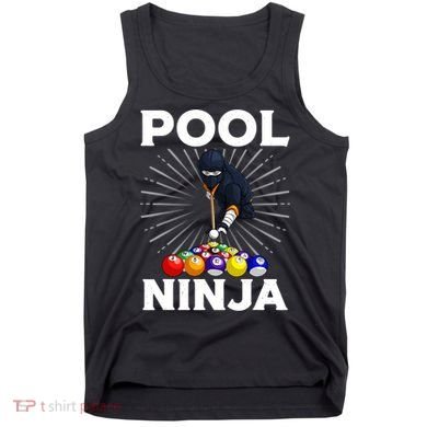Cool Billiards Art For Pool Player Ninja Billiard Tank Top