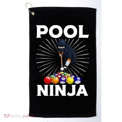 Cool Billiards Art For Pool Player Ninja Billiard Golf Towel