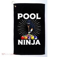 Cool Billiards Art For Pool Player Ninja Billiard Golf Towel thumb 0