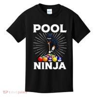 Cool Billiards Art For Pool Player Ninja Billiard Kids T-Shirt thumb 0