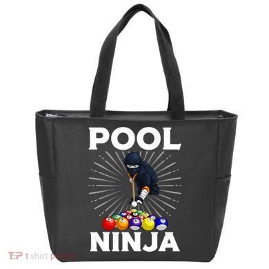 Cool Billiards Art For Pool Player Ninja Billiard Tote Bag
