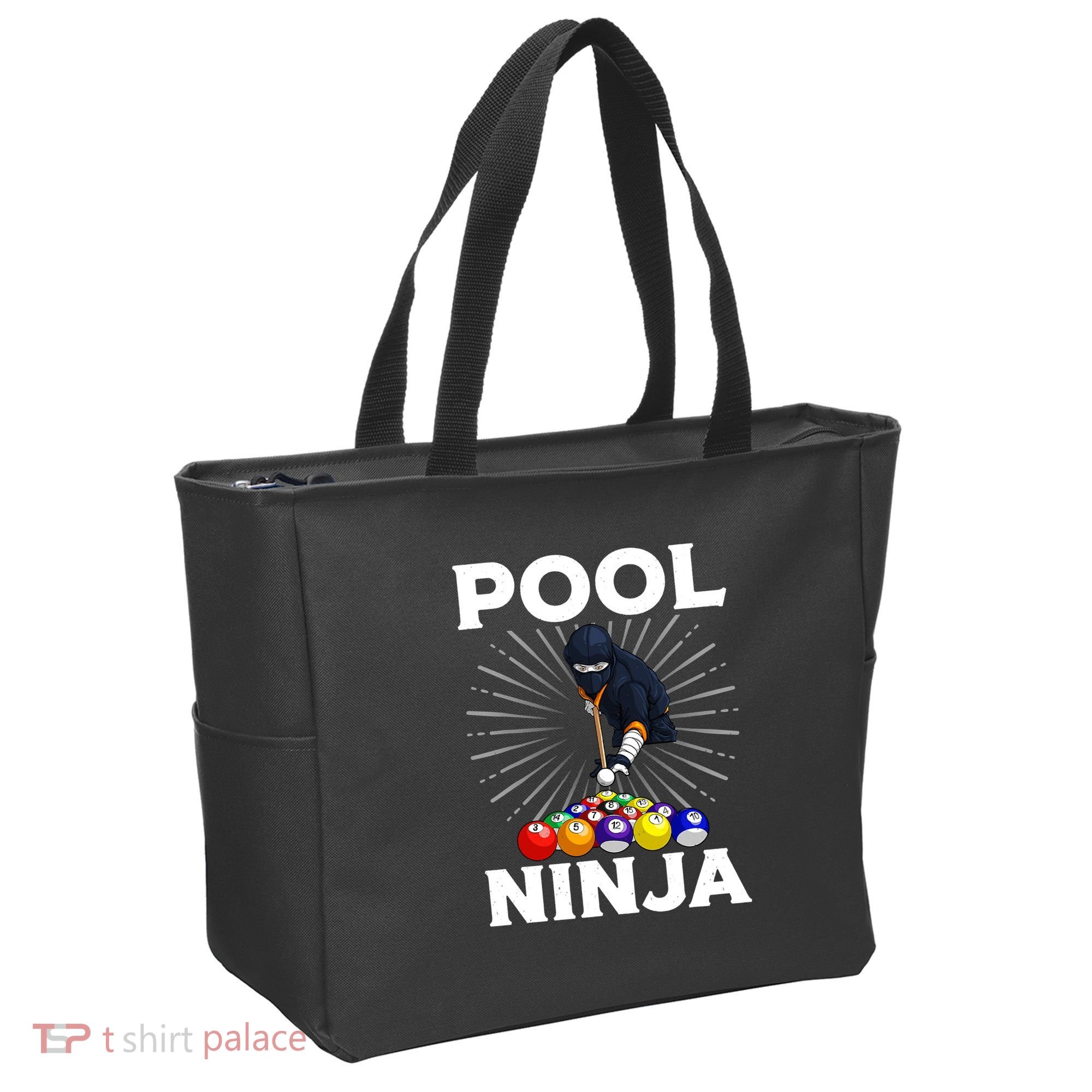 Cool Billiards Art For Pool Player Ninja Billiard Tote Bag