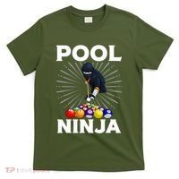 Cool Billiards Art For Pool Player Ninja Billiard T-Shirt thumb 0