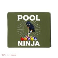 Cool Billiards Art For Pool Player Ninja Billiard Mousepad thumb 0