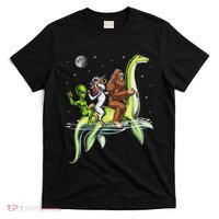 Cryptids Bigfoot Alien Unicorn Riding Loch Ness Monster T-Shirt thumb 0