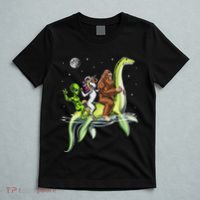 Cryptids Bigfoot Alien Unicorn Riding Loch Ness Monster T-Shirt thumb 5