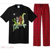 Cryptids Bigfoot Alien Unicorn Riding Loch Ness Monster Pajama Set thumb 0