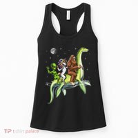 Cryptids Bigfoot Alien Unicorn Riding Loch Ness Monster Women's Tank Top thumb 0