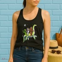 Cryptids Bigfoot Alien Unicorn Riding Loch Ness Monster Women's Tank Top thumb 2