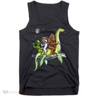 Cryptids Bigfoot Alien Unicorn Riding Loch Ness Monster Tank Top thumb 0