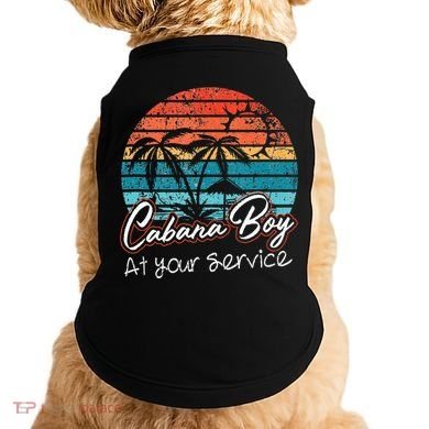 CABANA BOY AT YOUR SERVICE POOL PARTY BOY BARTENDER FUNNY Doggie Tank