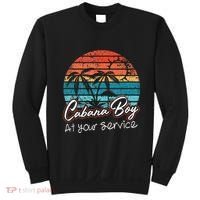 CABANA BOY AT YOUR SERVICE POOL PARTY BOY BARTENDER FUNNY Sweatshirt thumb 0