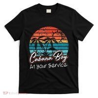 CABANA BOY AT YOUR SERVICE POOL PARTY BOY BARTENDER FUNNY T-Shirt thumb 0