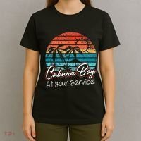 CABANA BOY AT YOUR SERVICE POOL PARTY BOY BARTENDER FUNNY T-Shirt thumb 4