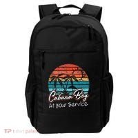 CABANA BOY AT YOUR SERVICE POOL PARTY BOY BARTENDER FUNNY Backpack thumb 0