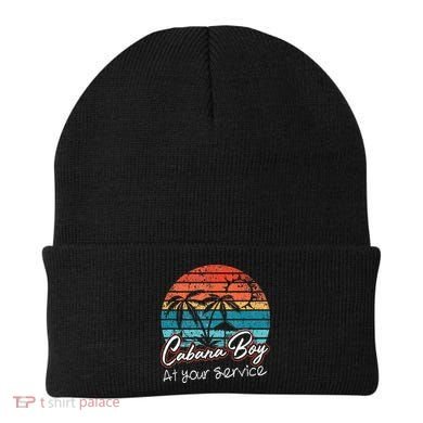 CABANA BOY AT YOUR SERVICE POOL PARTY BOY BARTENDER FUNNY Beanie