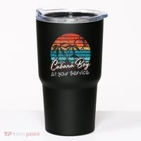 CABANA BOY AT YOUR SERVICE POOL PARTY BOY BARTENDER FUNNY Tumbler thumb 0