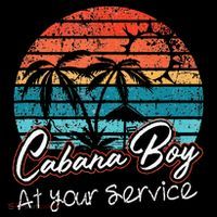 CABANA BOY AT YOUR SERVICE POOL PARTY BOY BARTENDER FUNNY Mousepad thumb 1