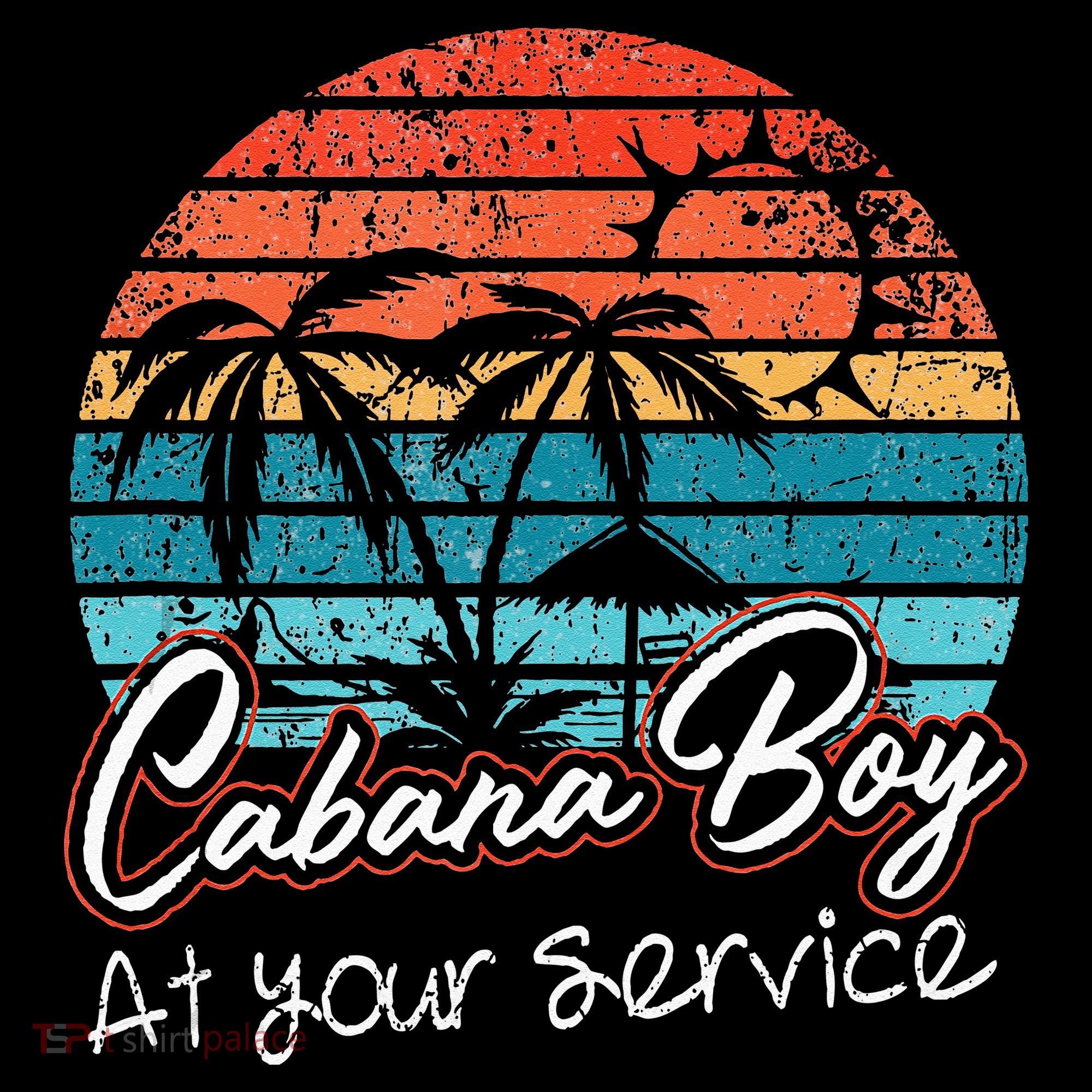 CABANA BOY AT YOUR SERVICE POOL PARTY BOY BARTENDER FUNNY Mousepad