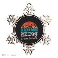 CABANA BOY AT YOUR SERVICE POOL PARTY BOY BARTENDER FUNNY Ornament thumb 0