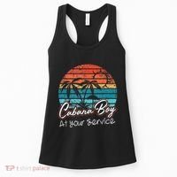 CABANA BOY AT YOUR SERVICE POOL PARTY BOY BARTENDER FUNNY Women's Tank Top thumb 0