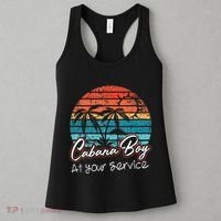 CABANA BOY AT YOUR SERVICE POOL PARTY BOY BARTENDER FUNNY Women's Tank Top thumb 3