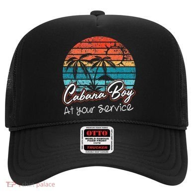 CABANA BOY AT YOUR SERVICE POOL PARTY BOY BARTENDER FUNNY Hat