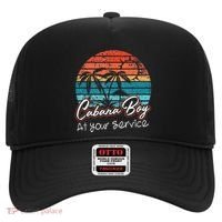 CABANA BOY AT YOUR SERVICE POOL PARTY BOY BARTENDER FUNNY Hat thumb 0