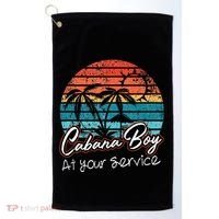 CABANA BOY AT YOUR SERVICE POOL PARTY BOY BARTENDER FUNNY Golf Towel thumb 0