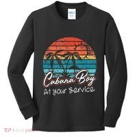 CABANA BOY AT YOUR SERVICE POOL PARTY BOY BARTENDER FUNNY Kids Long Sleeve Shirt thumb 0