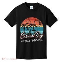 CABANA BOY AT YOUR SERVICE POOL PARTY BOY BARTENDER FUNNY Kids T-Shirt thumb 0