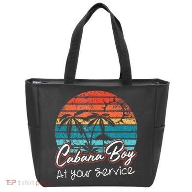 CABANA BOY AT YOUR SERVICE POOL PARTY BOY BARTENDER FUNNY Tote Bag