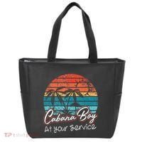 CABANA BOY AT YOUR SERVICE POOL PARTY BOY BARTENDER FUNNY Tote Bag thumb 0