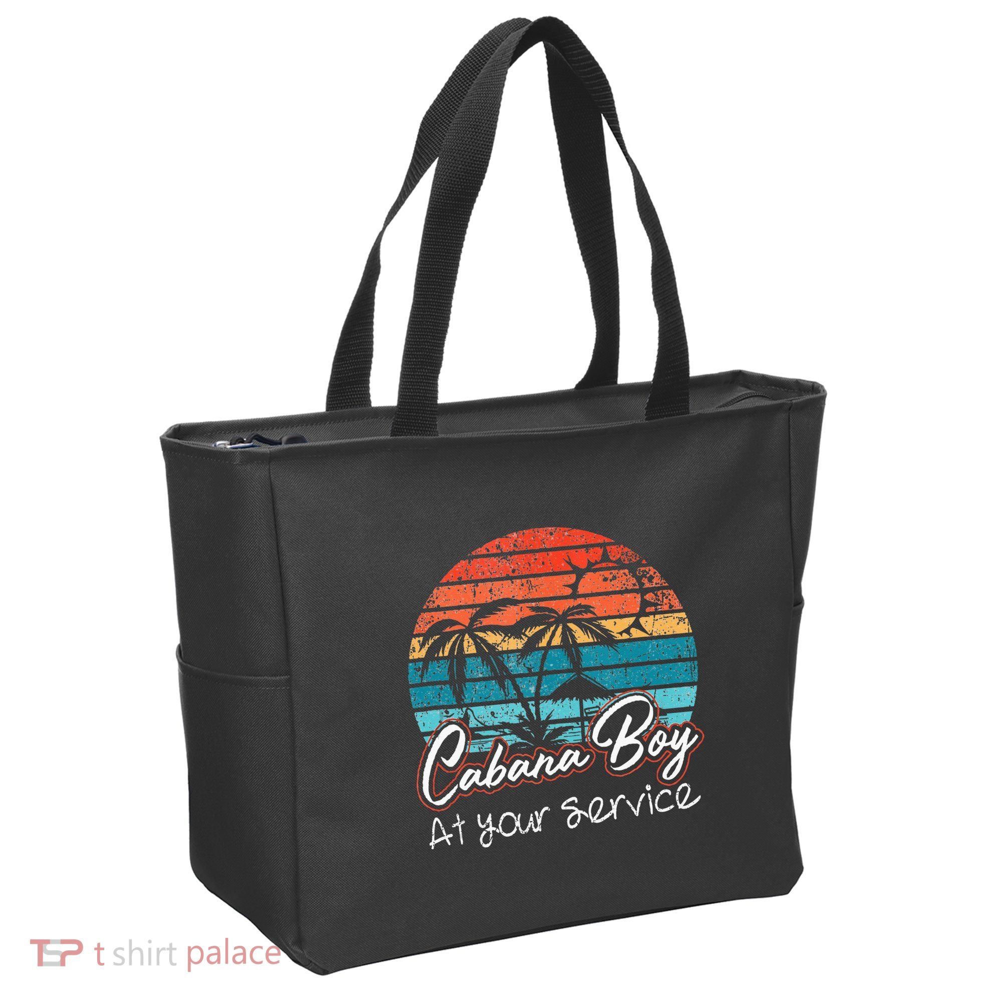 CABANA BOY AT YOUR SERVICE POOL PARTY BOY BARTENDER FUNNY Tote Bag