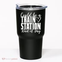 Could Be A Train Station Kind Of Day Tumbler thumb 0