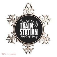 Could Be A Train Station Kind Of Day Ornament thumb 0