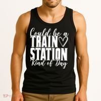 Could Be A Train Station Kind Of Day Tank Top thumb 3