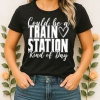 Could Be A Train Station Kind Of Day Women's T-Shirt thumb 2