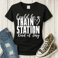 Could Be A Train Station Kind Of Day Women's T-Shirt thumb 3