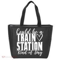 Could Be A Train Station Kind Of Day Tote Bag thumb 0