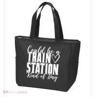 Could Be A Train Station Kind Of Day Tote Bag thumb 3