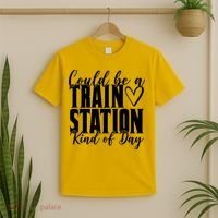 Could Be A Train Station Kind Of Day T-Shirt thumb 2