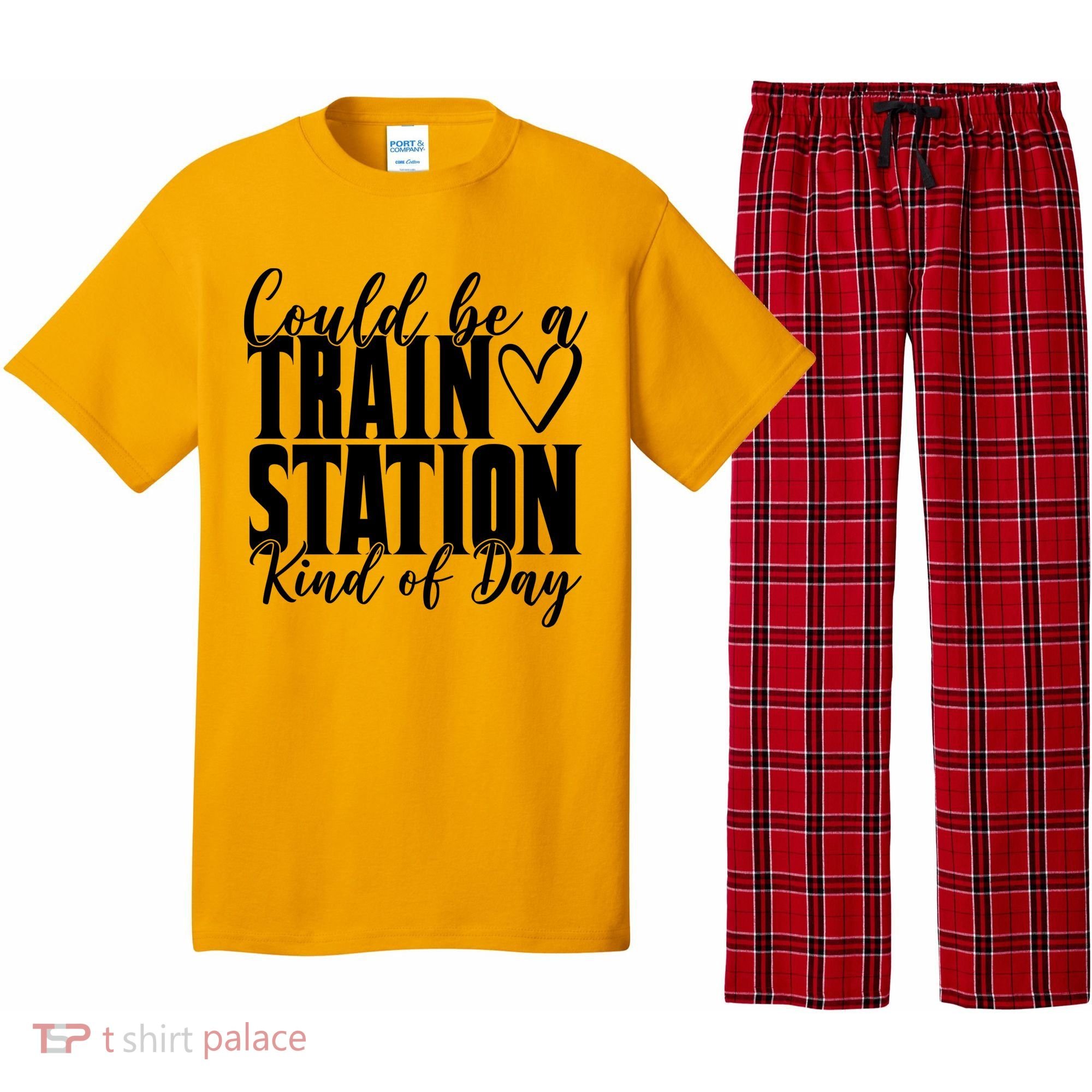 Could Be A Train Station Kind Of Day Pajama Set